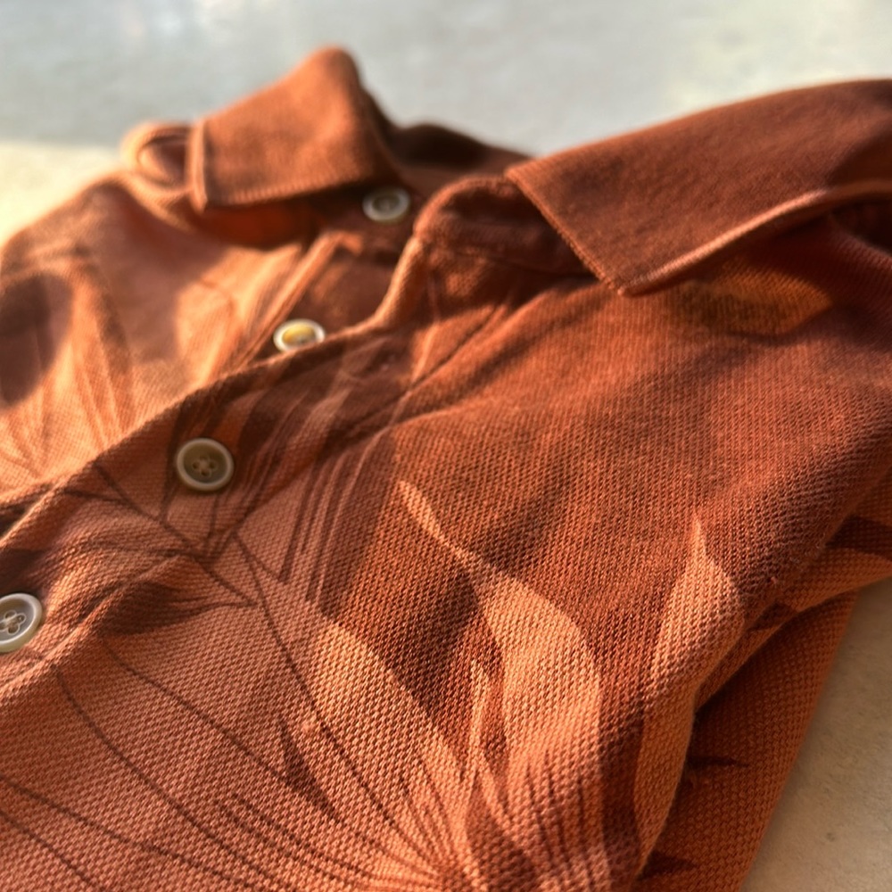Men’s Tommy Bahama Rust Polo/Golf shirt Size M GUC